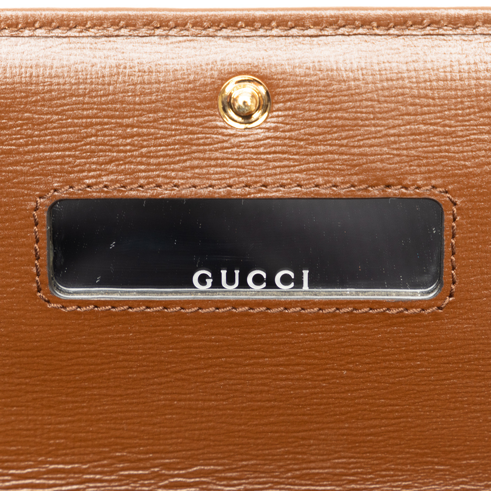 Pre-Loved Gucci GG Supreme Horsebit 1955 Wallet On Chain - Picture 6 of 10